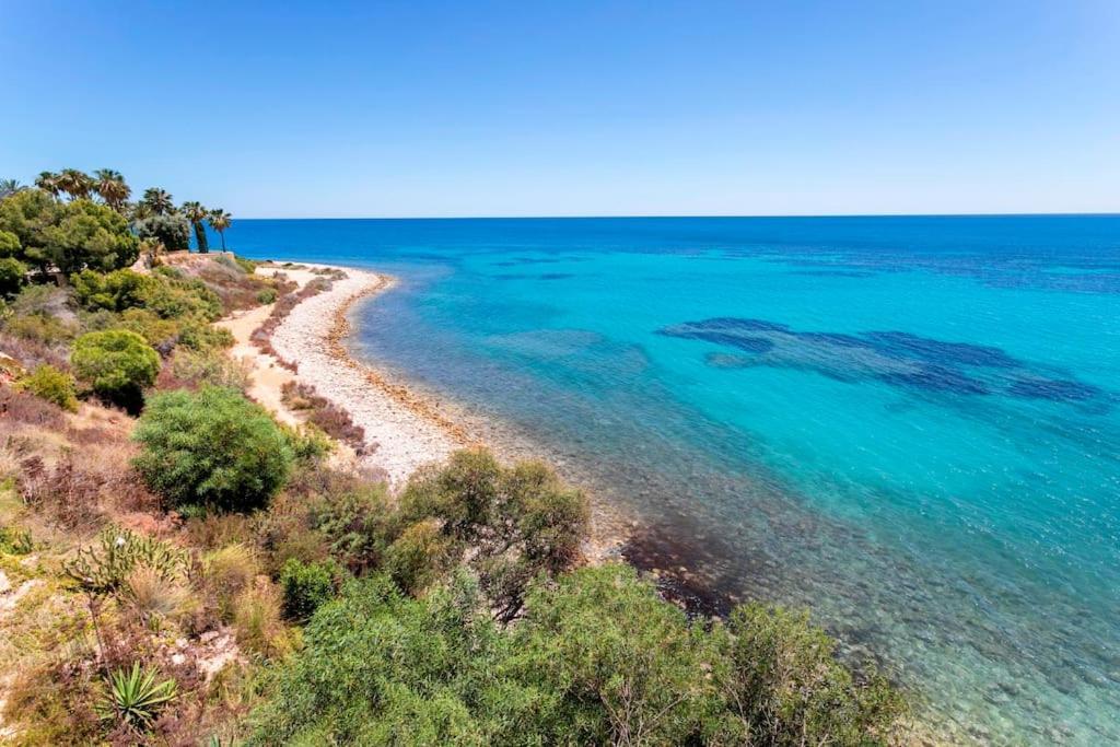 Villa Irene, Large First Line Villa With Amazing Sea- And Coast Views And Large Private Swimming Pool! Alicante Bagian luar foto