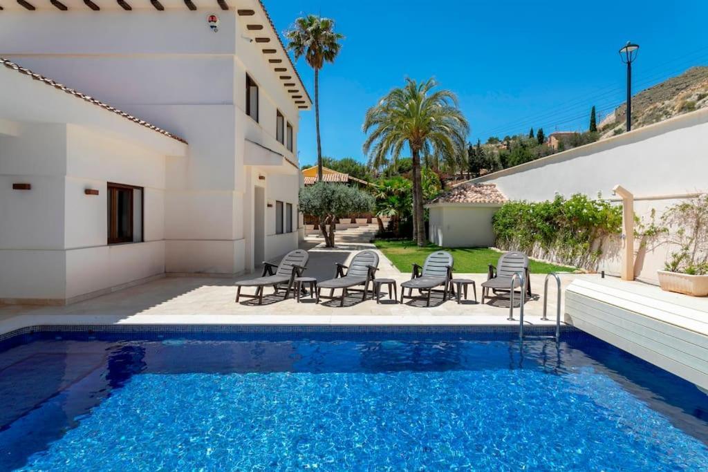 Villa Irene, Large First Line Villa With Amazing Sea- And Coast Views And Large Private Swimming Pool! Alicante Bagian luar foto