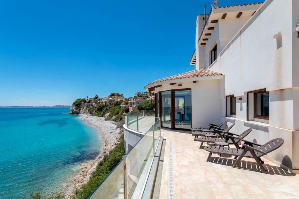 Villa Irene, Large First Line Villa With Amazing Sea- And Coast Views And Large Private Swimming Pool! Alicante Bagian luar foto